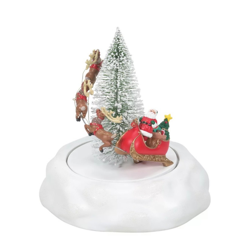 SOLD NEW Department 56 Animated Christmas Eve Sleigh Add-On Village Accessory